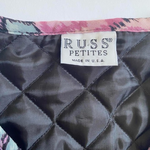 Vintage quilted floral jacket - Picture 4 of 8